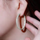 CAOSHI Big Luxury Circle Earrings for Women Sparkling Zirconia Jewelry for Anniversary Party Gorgeous Accessories for Ceremony - Jewelrieshub - - jewelrieshub.com - Jewelrieshub -