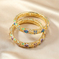 1pc/ 2pcs vintage cloison é enamel hollowed out cloison é cheongsam jewelry,