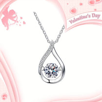 1 Piece Exquisite Water Drop Moissanite Pendant Necklace - 925 Sterling Silver, 1 Carat, Smart Style, Fashionable, Durable, - Jewelrieshub - White golden / 1 Carat - jewelrieshub.com - Jewelrieshub - White golden / 1 Carat