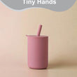 Mini Water Cup For Kids, Learning Drinking Portable Training Cup With Straw & Lid For Toddler Drinking Water, Silicone Baby Wate - Jewelrieshub - - jewelrieshub.com - Jewelrieshub - 