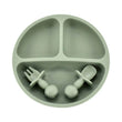 9Colors Baby Plate Set Food Grade Silicone Dishes BPA-Free Tableware Kids Feeding Bowls Kids Learning Dishes Tray Dropshiping - Jewelrieshub - - jewelrieshub.com - Jewelrieshub - 