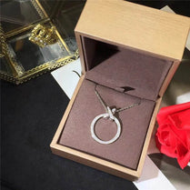 CAOSHI Simple Design Round Pendant Necklace for Women Stylish Engagement Party Jewelry Daily Collocation Accessories Wholesale - Jewelrieshub