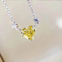 CAOSHI Exquisite Heart Shaped Cubic Zirconia Pendant Necklace for Women Romantic Anniversary Gift Jewelry Accessories Wholesale - Jewelrieshub