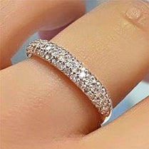 CAOSHI Shiny Crystal CZ Rings Female Trendy Women Engagement Bands Dainty Delicate Lady Wedding Accessories Aesthetic Jewelry - Jewelrieshub