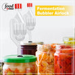 3 Pieces S-Shape Airlocks ,Homebrew Bubble Airlock Carboys Stopper & Fermenter Seal Valve with Food Grade Grommets Wine Making - Jewelrieshub - - jewelrieshub.com - Jewelrieshub - 