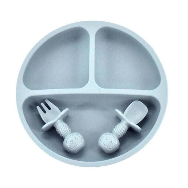 9Colors Baby Plate Set Food Grade Silicone Dishes BPA-Free Tableware Kids Feeding Bowls Kids Learning Dishes Tray Dropshiping - Jewelrieshub - - jewelrieshub.com - Jewelrieshub - 