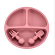 9Colors Baby Plate Set Food Grade Silicone Dishes BPA-Free Tableware Kids Feeding Bowls Kids Learning Dishes Tray Dropshiping - Jewelrieshub - - jewelrieshub.com - Jewelrieshub - 