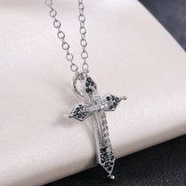 CAOSHI Aesthetic Cross Necklace for Women Charming Zirconia Trendy Party Accessories Personalized Female Jewelry Wholesale Bulk