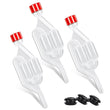 3 Pieces S-Shape Airlocks ,Homebrew Bubble Airlock Carboys Stopper & Fermenter Seal Valve with Food Grade Grommets Wine Making - Jewelrieshub - - jewelrieshub.com - Jewelrieshub - 
