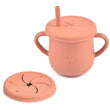 Baby Silicone Double Lids Feeding Cup With Handle Sippy BPA Free Toddlers Learning Drinkware Children Soft Straw Cups Tableware - Jewelrieshub - - jewelrieshub.com - Jewelrieshub - 