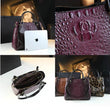 Genuine Leather Women Handbags New Tote Bag Fashion Crocodile Print Bucket Bag Retro Shoulder Messenger Bags Trend 2025 - Jewelrieshub - - jewelrieshub.com - Jewelrieshub - 