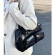 JIAERDI Retro White Bowling Bag Purse Women Hot Girls Leather Pocket Chic Casual Handbag Female Vintage Shoulder Bags Aesthetic - Jewelrieshub - - jewelrieshub.com - Jewelrieshub - 
