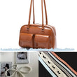 JIAERDI Retro White Bowling Bag Purse Women Hot Girls Leather Pocket Chic Casual Handbag Female Vintage Shoulder Bags Aesthetic - Jewelrieshub - - jewelrieshub.com - Jewelrieshub - 