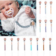 Baby Anti-drop Chain Pacifier Clips Silicone Beads Infant Nipple Appease Soother Chain Clips Dummy Holder Nipple Clip - Jewelrieshub - - jewelrieshub.com - Jewelrieshub - 