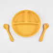 3PCS Children'S Tableware Set Baby Eating Food Training Silicone Set Adsorbed On The Table Feeding Dishes Plate With Spoon Fork - Jewelrieshub - - jewelrieshub.com - Jewelrieshub - 