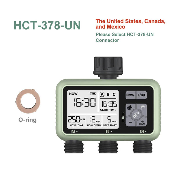 Eshico Newest 2024 3-Outlet Water Timer Independent Control Program Digital Garden Sprinkler - Jewelrieshub - - jewelrieshub.com - Jewelrieshub - 