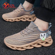 YRZL Men Sports Running Black Jogging Shoes Casual Sneakers Outdoor Breathable Mesh Women Light Shock-absorption Black Tennis - Jewelrieshub - - jewelrieshub.com - Jewelrieshub - 
