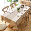Battilo Linen Cotton Tablecloth Round Rectangular Table Cloth Waterproof Table Cover for Dining Coffee Table Kitchen Decoration - Jewelrieshub - - jewelrieshub.com - Jewelrieshub - 