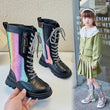 Autumn and Winter 2023 New Children's Fashion Mid-calf Boots Soft Sole British Style Cool Colorful Narrow Band Versatile Shoes - Jewelrieshub - - jewelrieshub.com - Jewelrieshub - 