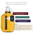 Brewing Fermentation 3-Piece Airlock & Grommet & Thermometer Stickers Kit Make Beer Wine Sauerkraut Kimchi Kombucha Pickles - Jewelrieshub - - jewelrieshub.com - Jewelrieshub - 