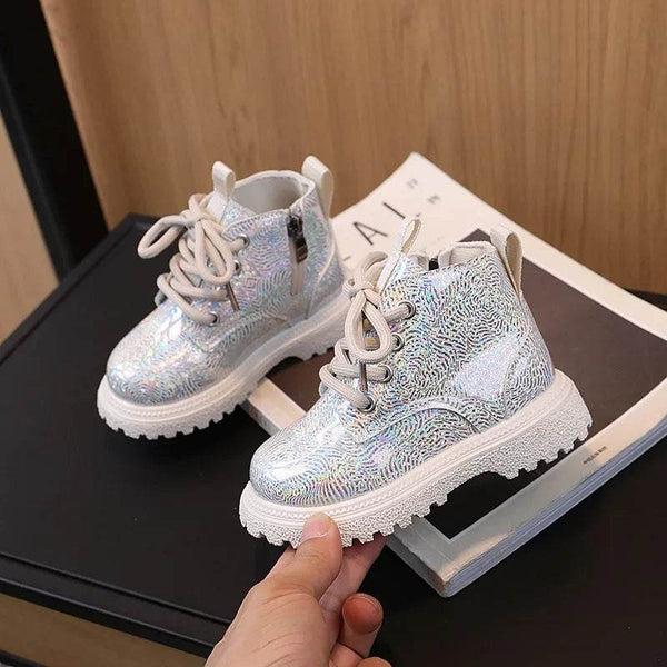Kids Platform Ankle Boots New Glossy School Boots for Girls Fashion Spring Autumn Children Causal Short Leather Boots Soft Soled - Jewelrieshub - - jewelrieshub.com - Jewelrieshub - 