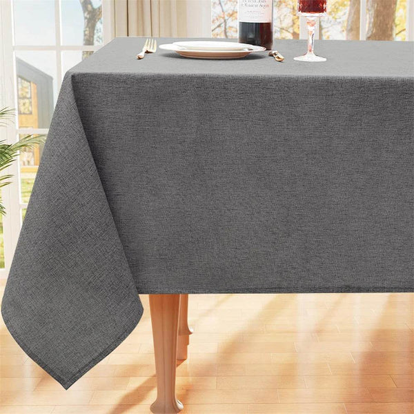 Olanly Rectangle Tablecloth Faux Linen Table Cloth Waterproof Wipeable Fabric Tablecloth Washable Table Cover For Kitchen Dining - Jewelrieshub - - jewelrieshub.com - Jewelrieshub - 