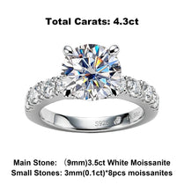 AnuJewel 4.3cttw Moissanite Engagement Rings - Jewelrieshub