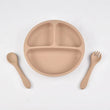 3PCS Children'S Tableware Set Baby Eating Food Training Silicone Set Adsorbed On The Table Feeding Dishes Plate With Spoon Fork - Jewelrieshub - - jewelrieshub.com - Jewelrieshub - 