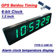 6bit Clock LED Digital Electronic Clock W Second Display TIME Alarm Clock Temperature GPS Beidou Timing Typc-C USB 5V W Memory - Jewelrieshub - - jewelrieshub.com - Jewelrieshub - 