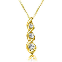 CAOSHI Twist Shape Design Necklace for Women Brilliant Zirconia Pendant Jewelry for Engagement New Fashion Accessories for Lady - Jewelrieshub