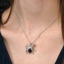 CAOSHI Fashion Spider Pendant Necklace Female Daily Wearable Jewelry with Bright Zirconia Charming Black Stone Accessories Gift - Jewelrieshub - XL1400 / 45CM - jewelrieshub.com - Jewelrieshub - XL1400 / 45CM