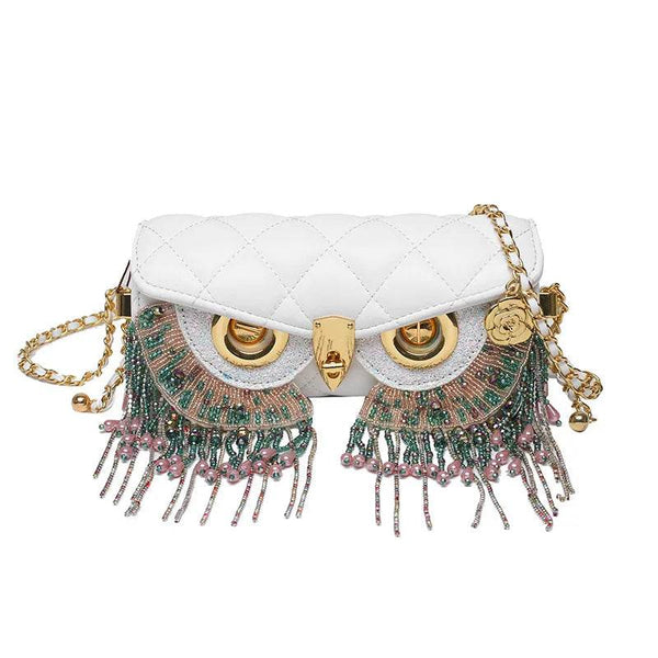 Cute Owl Bags for Women 2024 New Luxury Designer Handbag Fashion Tassel Crossbody Bag Leather Animal Print Shoulder Bag Woman - Jewelrieshub - - jewelrieshub.com - Jewelrieshub - 
