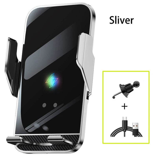 New Wireless Car Phone Holder with Charger 15W Wireless Phone Charging Mobile Holder for Car for iPhone Huawei Samsung Xiaomi - Jewelrieshub - - jewelrieshub.com - Jewelrieshub - 