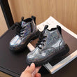 Kids Platform Ankle Boots New Glossy School Boots for Girls Fashion Spring Autumn Children Causal Short Leather Boots Soft Soled - Jewelrieshub - - jewelrieshub.com - Jewelrieshub - 
