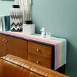 Candy Rainbow Stripes Linen Table Runners Washable Art Texture Dresser Scarf Table Decor Holiday Wedding Home Dining Party Decor - Jewelrieshub - - jewelrieshub.com - Jewelrieshub - 