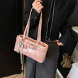 MOODS Belt Buckle Design Shoulder Satchels Bag For Women 2025 New In Luxury Designer Handbags Branded Fashion Totes With Pendant - Jewelrieshub - - jewelrieshub.com - Jewelrieshub - 
