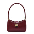 LEFTSIDE Shoulder Bags For Women Solid Color PU Leather 2025 Trend Lock Handbags Small Purse Hand Lady Designer Zipper Clutch - Jewelrieshub - - jewelrieshub.com - Jewelrieshub - 