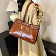 LEFTSIDE Large PU Leather Tote Bags Lady Shoulder Bag for Women 2024 Winter New Trend Fashion Y2K Retro Handbags and Purses - Jewelrieshub - - jewelrieshub.com - Jewelrieshub - 