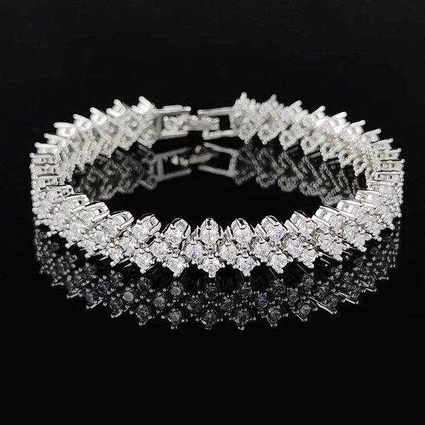 2024 New Fashion Princess Bracelet Bangle for Women Anniversary Gift Jewelry Wholesale S8063 - Jewelrieshub - - jewelrieshub.com - Jewelrieshub - 