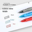 Retractable Gel Pen Set 0.5mm Black/Red/Blue Large Capacity Ball Point Pen Handle Replaceable Refills Rod School Office Supplies - Jewelrieshub - - jewelrieshub.com - Jewelrieshub - 