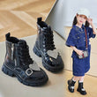 Children Fashion Boots Girls Heart Rhinestone Warm Cotton Winter Boots Soft Sole Non-slip Ankle Boots Size 21-36 - Jewelrieshub - - jewelrieshub.com - Jewelrieshub - 