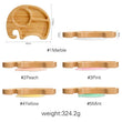 4pcs Children's Tableware Suction Plate Bowl Baby Dishes Baby Feeding Dishes Spoon Fork Sets Bamboo Plate for Kids Tableware - Jewelrieshub - - jewelrieshub.com - Jewelrieshub - 