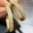 CAOSHI Big Luxury Circle Earrings for Women Sparkling Zirconia Jewelry for Anniversary Party Gorgeous Accessories for Ceremony - Jewelrieshub - - jewelrieshub.com - Jewelrieshub - 