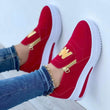 Women Autumn Sneakers Casual Double M Printed Side Zipper Platform Shoes Ladies Vulcanized Shoes Zapatillas De Mujer Women Shoes - Jewelrieshub - - jewelrieshub.com - Jewelrieshub - 