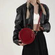 Round Leather Crossbody Bags For Women Luxury High Quality Handbags Women Bags Designer Shoulder Bag Female Retro Clutch Purses - Jewelrieshub - - jewelrieshub.com - Jewelrieshub - 