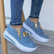Women Autumn Sneakers Casual Double M Printed Side Zipper Platform Shoes Ladies Vulcanized Shoes Zapatillas De Mujer Women Shoes - Jewelrieshub - - jewelrieshub.com - Jewelrieshub - 