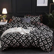 Luxury Black Bedding Comforter Set with Pillow Case SIngle Full Size Bed Linen Duvet Cover Set Queen/King Double Single Bed - Jewelrieshub - - jewelrieshub.com - Jewelrieshub - 