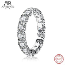 AnuJewel 4mm D Color Moissanite Eternity Band Ring 925 Sterling Silver Wedding Rings For Women Jewelry Wholesale - Jewelrieshub