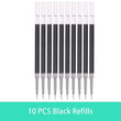 Retractable Gel Pen Set 0.5mm Black/Red/Blue Large Capacity Ball Point Pen Handle Replaceable Refills Rod School Office Supplies - Jewelrieshub - - jewelrieshub.com - Jewelrieshub - 