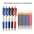 15pcs High-capacity Retractable Gel Pens Black Blue Ink 0.5mm Ballpoint Replaceable Refills Office School Supplies Stationery - Jewelrieshub - - jewelrieshub.com - Jewelrieshub - 